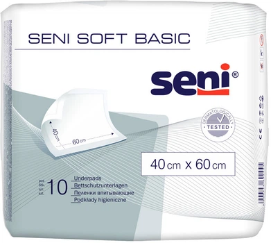 Пелюшки для немовлят Seni Soft Basic 40х60 см 10 шт (5900516692445)