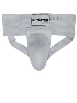 Защита паха мужской Sprinter ракушка пластик белый size XS 6-8 years
