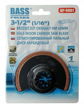 Пила кругла HM Bass Polska 5 мм 3 - 1/2" 9901 (5902067608920)