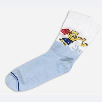 Носки Барт Симпсон SuperSox Голубые, Unisex 36-42р.