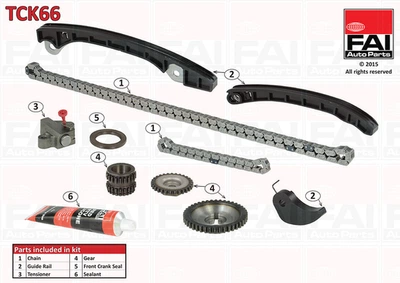 Комплект цепи ГРМ FAI Auto Parts Nissan Almera (N17) 1.5 I (Hr15de) 08/2012_ (TCK66)
