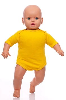 Боди с коротким рукавом интерлок Babykroha желтый 68 см (50043)