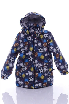 Куртка для мальчика на трикотаже Babykroha Football синяя 80 см (42582)