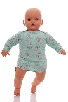 Боди с длинным рукавом кулир Babykroha с Мишкой мятный 68 см (50009)