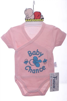 Боді з коротким рукавом на кнопках для дівчинки інтерлок Findik Baby Chance 68 см (42989)
