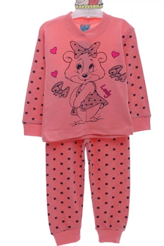 Пижама для девочки с леди Мишуткой розовая Cit Cit Kids 110 см (44271)