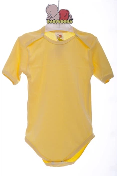 Боди с коротким рукавом интерлок Babykroha желтый 92 см (42670)