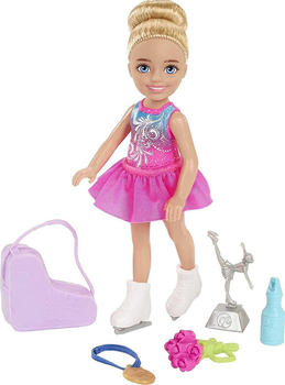 Lalka Barbie Chelsea Mozesz byc Kariera Lyzwiarka (0194735012374)