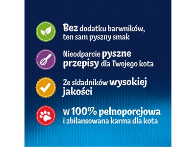 Mokra karma dla kotów Purina Felix Fantastic Mięsne smaki w galaretce 12 szt x 85 g (7613039758021)