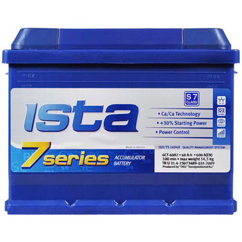 Аккумулятор ISTA 7 Series (60 Ah) 600 A, 12 V Обратная, R+ L2