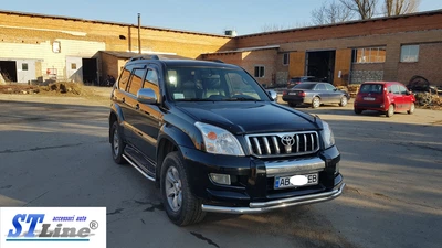Кенгурятник захист переднього бампера на Toyota Prado 120 02-09 d42/60х1,6мм Тойота Прадо 120 ST40301