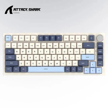 Клавиатура Attack Shark K85 Blue Механическая Магнитные Свитчи HOT-SWAP Rapid Trigger RGB