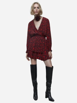 Платье женское Zara 9878/183 S Красное (09878183065021)