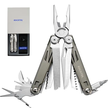 Мультитул Rocktol SK02 19-в-1 с титановым покрытием и нейлоновым чехлом в подарочной коробке