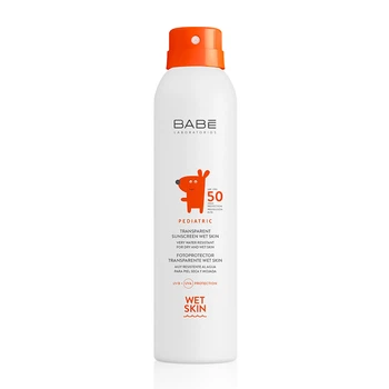 Pediatric Детский солнцезащитный спрей прозрачный водостойкий SPF50+ Babe Laboratorios 200 мл 8436571631084