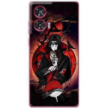 Силиконовый Чехол с Картинкой для Motorola Edge 50 Fusion Принт (Аниме Итачи, Anime Itachi) (57659-ysm002)