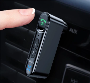 Аудиоадаптер Baseus BSBA-02 AUX Wireless Audio Receiver WXQY010001, Черный