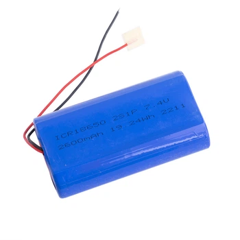 Li-Ion 2600mAh, 7,4V, 66x37x20mm LiPower литий-ионный аккумулятор сборка 2S1P + PCB