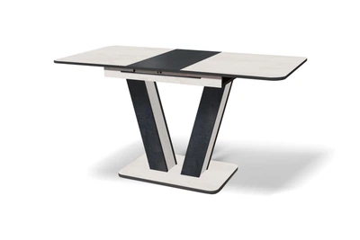 Стол обеденный раскладной Fusion furniture Крафт Шелковый камень/угольный камень