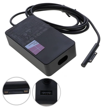 Блок живлення для планшета MICROSOFT 15V 2.58A 44W 6pin Чорний (без кабеля!) (Surface Pro 5 Pro 6 Pro 4 Pro3 Book)