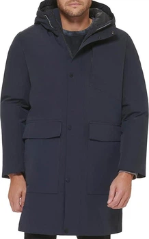 Зимняя куртка парка DKNY Water Resistant Hooded Logo Color: Navy Размер: 2XL