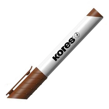 Маркер Kores для белых досок 1-3 мм коричневый (K20838)