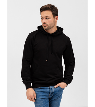Базовое однотонное мужское худи - HECTOR - 17234-18101 - XXL - Черный