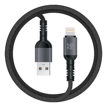 Кабель MAKE Lightning 2.4A 1м Denim Grey