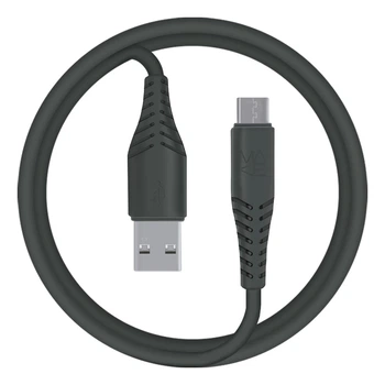 Кабель MAKE Micro-USB 2.4A 1м PVC Black
