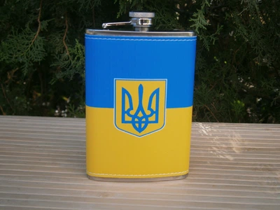 Фляга кишенькова Україна UA-023 266 мл 9 oz нержавіюча сталь