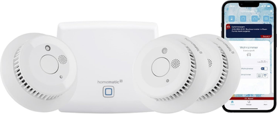 Czujnik inteligentny HomeMatic IP starter set smoke detector (HmIP-SK4)