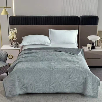 Покривало Soho Velvet Turquoise Євро 200х220 см Стьобане (A120079)