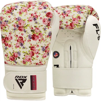 Жіночі боксерські рукавиці RDX FL5 Floral Boxing Gloves White (BGR-FL6W-12oz)