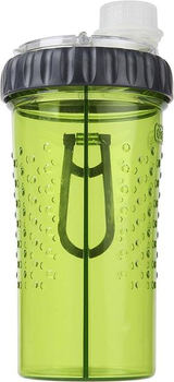 Пляшка подвійна для води та корму 2в1PET DRINK BOTTLE Зелена