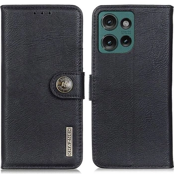 Чохол-книжка із застібкою KHAZNEH Wallet Cover для Motorola Edge 50 Neo / Edge 60 Neo - Black