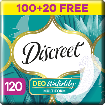 Щоденні прокладки Discreet Deo Waterlily 120 шт (8700216234245)