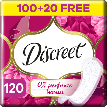 Щоденні прокладки Discreet Normal без запаху 120 шт (8700216234269)