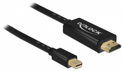 Кабель Delock Passive mini DisplayPort 1.1 - HDMI 2 m Black (4043619836994)