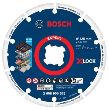 Алмазный круг Bosch Expert Diamond Metal Wheel X-Lock 125x22.23 мм (2608900533)