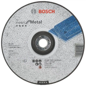 Зачистной круг Bosch Expert for Metal 230х22.23х6 мм (2608600228)