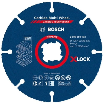 Отрезной круг Bosch Expert Carbide Multi Wheel X-Lock 125x22.23 мм (2608901193)