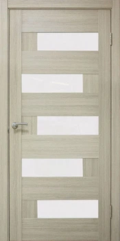 Двері міжкімнатні OMiC 5-й елемент Доміно ПО (пвх: Дуб білений), 700x2000