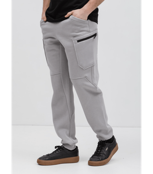 Теплые спортивные штаны - карго - HECTOR - 30681 - XL - Светло-серый