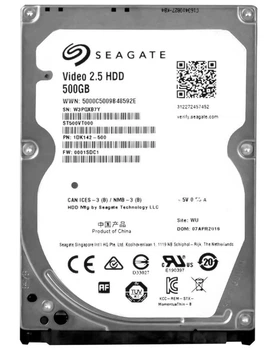Жесткий диск 500 ГБ Seagate (для ноутбука, 2.5", 5400 об/мин, 16 МБ, SATAIII, ST500VT000) Б/У