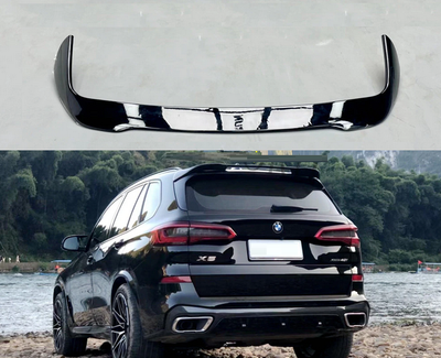 Спойлер на BMW X5 G05 чорний глянсовий ABS-пластик (2019-...)