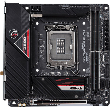 Материнська плата ASRock Z690 Phantom Gaming-ITX/TB4 (s1700, Intel Z690, PCI-Ex16)