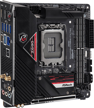 Материнська плата ASRock Z690 Phantom Gaming-ITX/TB4 (s1700, Intel Z690, PCI-Ex16)