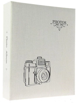 Фотоальбом на 200 фото 10*15 см Gedeon MM46200 CAMERA2 White