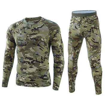 Термобелье мужское Lesko A152 3XL Camouflage Green флисовое утолщенное облегающее под одежду