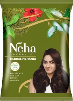 Фарба-хна індійська для волосся NEHA HENNA з амлою та гібіскусом 15 г Руда